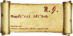 Magóczi Jákob névjegykártya